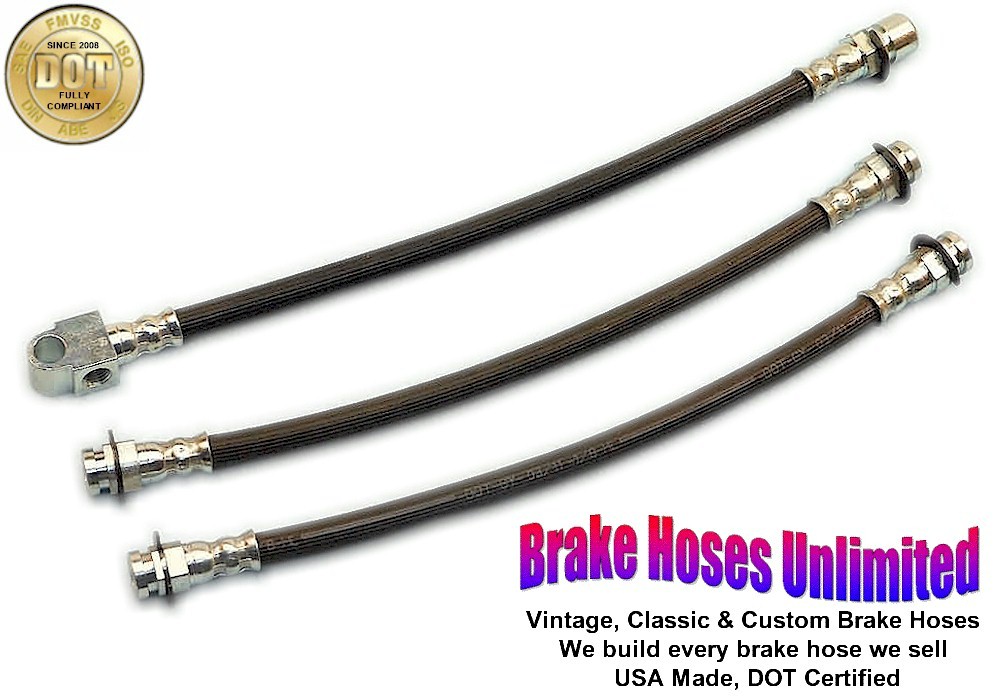 BRAKE HOSE SET Pontiac GTO 1969 1970 1971 Drum eBay